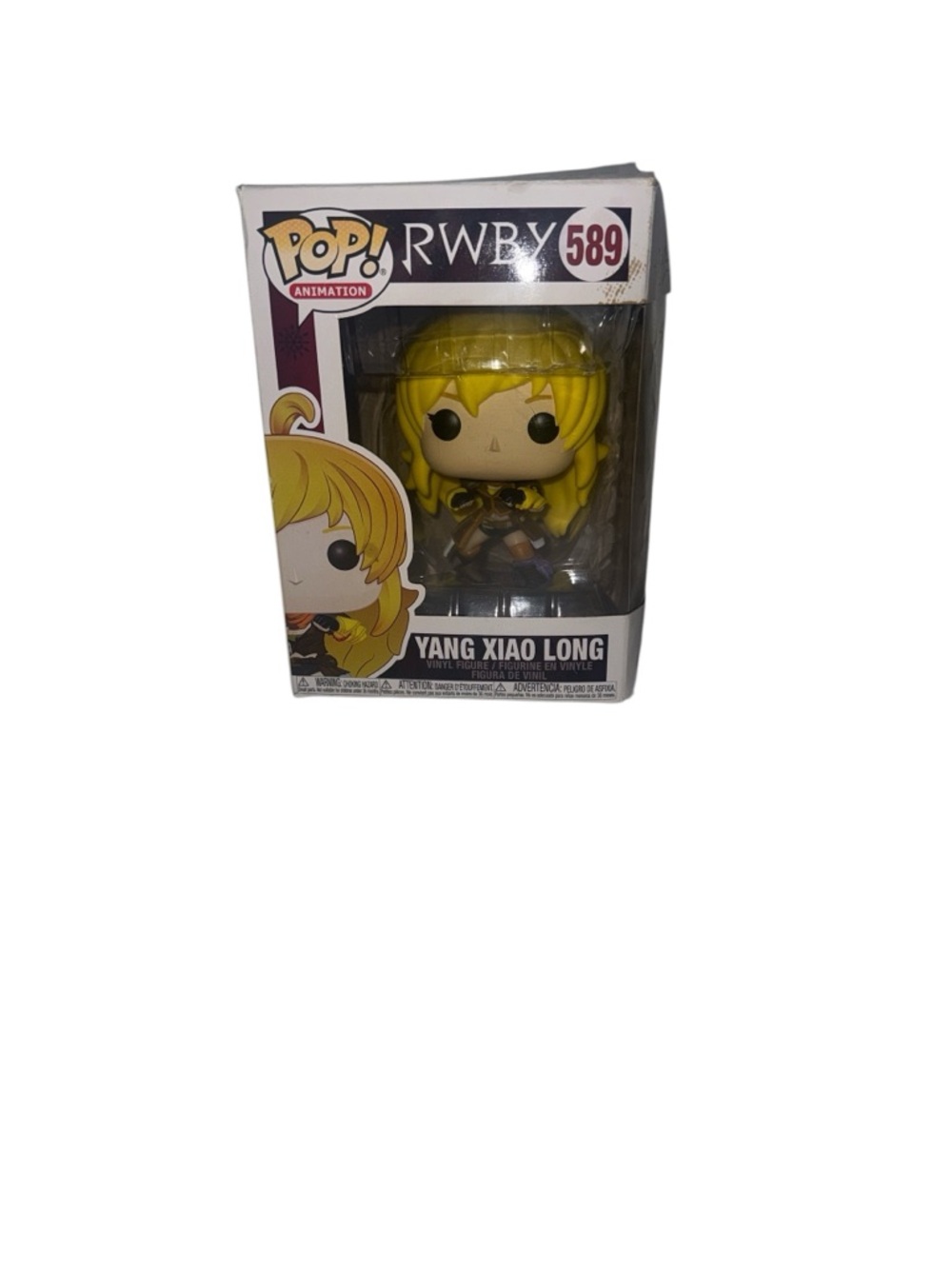 Funko Yang Xiao Long Pop! Vinyl Figure - Yellow Hair, Black Outfit Accents coll